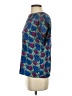 Notations 100% Polyester Blue Short Sleeve Blouse Size 4 - photo 5
