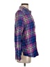 Express Plaid Purple Long Sleeve Button-Down Shirt Size S - photo 4