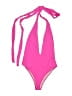 Unbranded Solid Pink One Piece Swimsuit Size L - photo 1