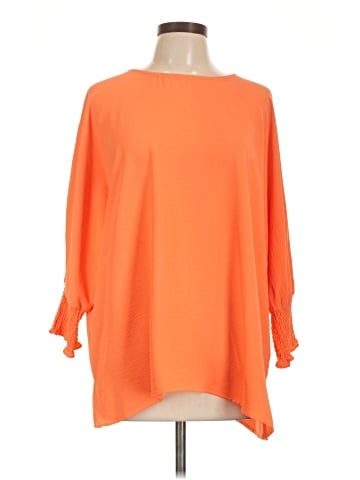 MULTIPLES 3/4 Sleeve Blouse (view 1)