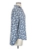 Grayson 100% Lyocell Floral Blue Long Sleeve Blouse Size Sm (2) - photo 4