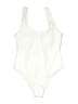 Summer Mae Solid Ivory One Piece Swimsuit Size L - photo 1