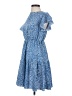 Shein 100% Polyester Polka Dots Blue Casual Dress Size 4 - photo 5