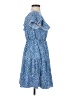 Shein 100% Polyester Polka Dots Blue Casual Dress Size 4 - photo 4