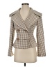 Yoana Baraschi 100% Polyester Houndstooth Brown Blazer Size 4 - photo 1