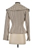 Yoana Baraschi 100% Polyester Houndstooth Brown Blazer Size 4 - photo 2
