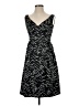 Eliza J Chevron-herringbone Black Cocktail Dress Size 4 - photo 1
