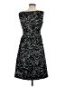 Eliza J Chevron-herringbone Black Cocktail Dress Size 4 - photo 2