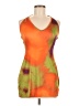 Unbranded Tie-dye Orange Cocktail Dress Size 6 (estimated) - photo 1
