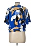 Nine West Blue Short Sleeve Blouse Size L - photo 2