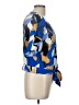 Nine West Blue Short Sleeve Blouse Size L - photo 4