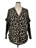 ee:some Animal Print Brown Cardigan Size XL - photo 1