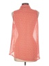 a.n.a. A New Approach Polka Dots Red Sleeveless Button-Down Shirt Size L - photo 2