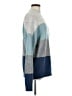 H By Halston Color Block Blue Turtleneck Sweater Size M - photo 4