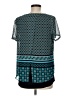 Dana Buchman 100% Polyester Teal Short Sleeve Top Size M - photo 2
