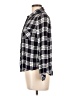 Le Lis 100% Rayon Plaid Black Long Sleeve Button-Down Shirt Size L - photo 5