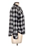 Le Lis 100% Rayon Plaid Black Long Sleeve Button-Down Shirt Size L - photo 4