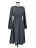 Shein 100% Polyester Polka Dots Gray Casual Dress Size S - photo 1