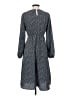 Shein 100% Polyester Polka Dots Gray Casual Dress Size S - photo 2