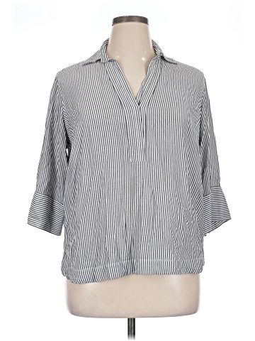Premise Studio 3/4 Sleeve Button-Down Shirt (view 1)
