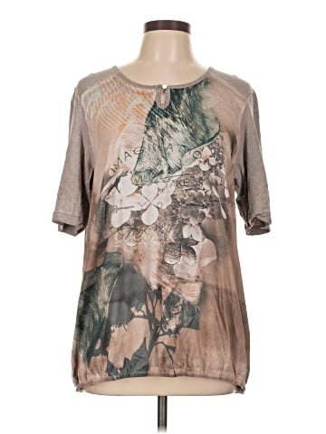 Ulla Popken Short Sleeve Blouse (view 1)