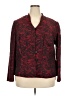 Danny & Nicole Paisley Red Blazer Size 20 - photo 1
