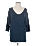 Laila Jayde Blue 3/4 Sleeve Top Size S - photo 1