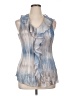 Cj Banks 100% Polyester Blue Sleeveless Blouse Size 1X - photo 1