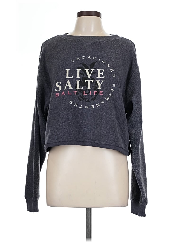 Pre-owned Salt Life Sweatshirt In Gray