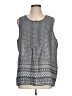 Christopher & Banks Gray Sleeveless Blouse Size L - photo 1