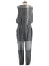 Zoe 100% Polyester Houndstooth Gray Jumpsuit Size 6 - photo 2