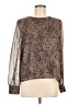 Evereve Brown Long Sleeve Blouse Size M - photo 1