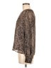 Evereve Brown Long Sleeve Blouse Size M - photo 5