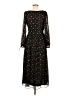 Ann Taylor LOFT 100% Polyester Stars Black Cocktail Dress Size 8 (petite) - photo 2
