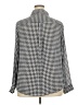 Torrid 100% Polyester Houndstooth Silver Long Sleeve Blouse Size 2X Plus (2) - photo 2
