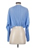 Gianni Bini 100% Polyester Blue Long Sleeve Blouse Size S - photo 2