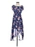 Wallflower 100% Polyester Paisley Blue Casual Dress Size S - photo 1
