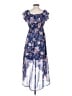 Wallflower 100% Polyester Paisley Blue Casual Dress Size S - photo 2
