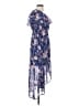 Wallflower 100% Polyester Paisley Blue Casual Dress Size S - photo 4