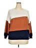 Evolution by Cyrus Color Block Orange Pullover Sweater Size XXL - photo 1