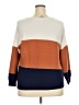 Evolution by Cyrus Color Block Orange Pullover Sweater Size XXL - photo 2