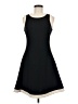 DKNY Solid Black Casual Dress Size 6 - photo 1