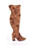 Torrid Orange Brown Boots Size 7 1/2 (wide) - photo 1