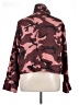 Shein Curve 100% Polyester Print Burgundy Jacket Size 18 Plus (3) - photo 2