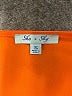 She + Sky 100% Polyester Solid Orange Romper Size S - photo 4