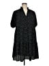 CeCe Polka Dots Black Casual Dress Size 1X - photo 1