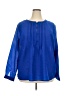 Erika 100% Polyester Blue 3/4 Sleeve Blouse Size 2X - photo 1