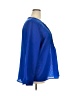 Erika 100% Polyester Blue 3/4 Sleeve Blouse Size 2X - photo 4