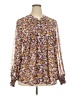 Torrid Floral Brown Long Sleeve Blouse Size 2X Plus (2) - photo 1