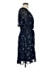 DKNY 100% Polyester Blue Casual Dress Size 6 - photo 4